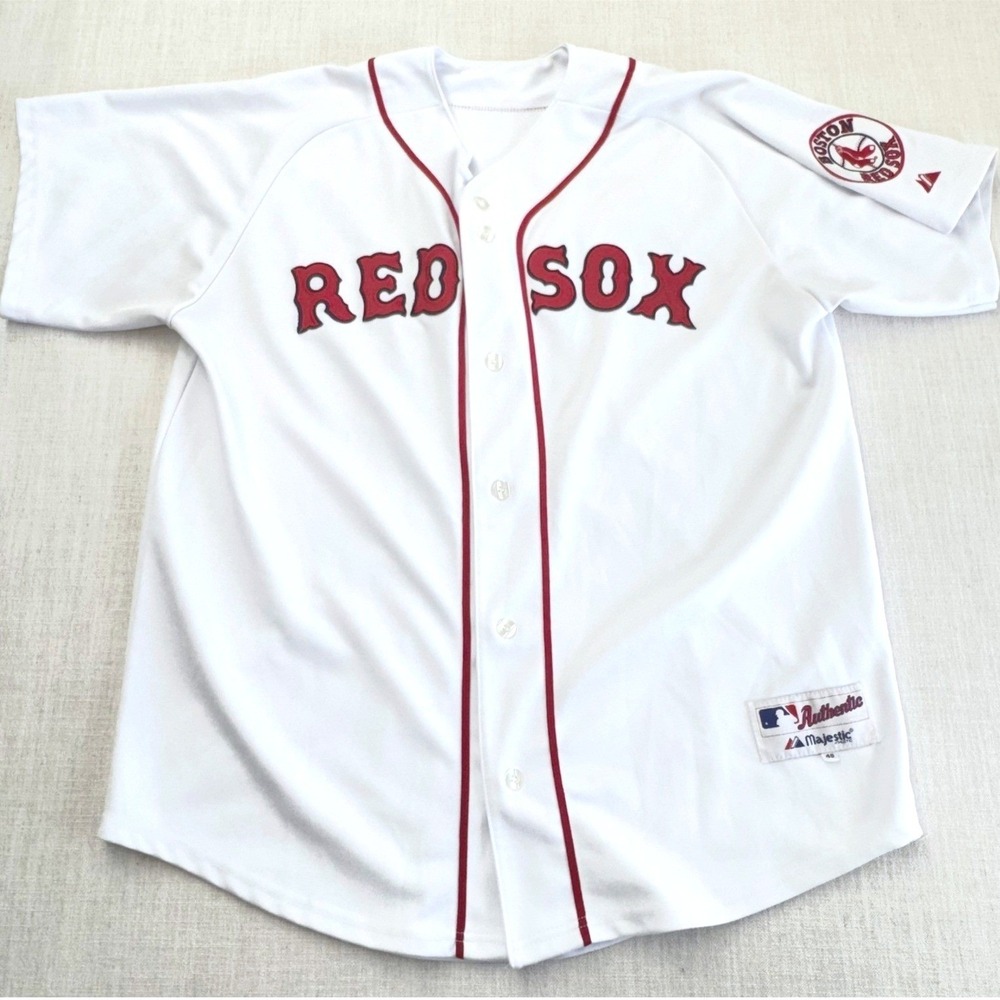 Majestic Authentic Boston Red Sox 18 Jersey Size 48 Large Johnny Damon Era MLB
